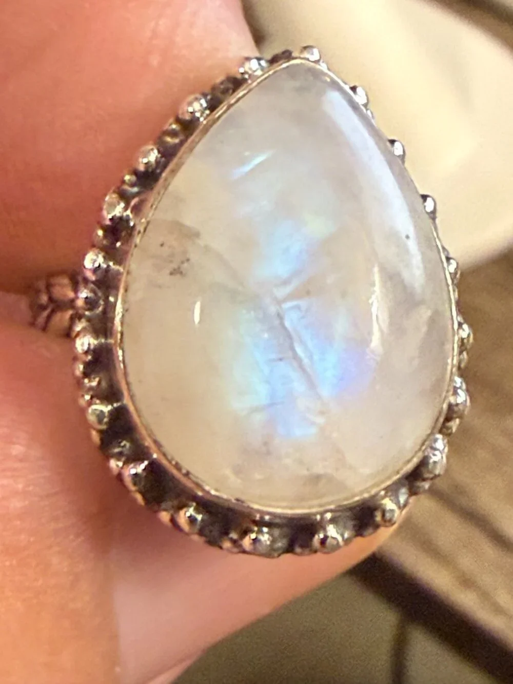 Sterling Silver Moonstone ring